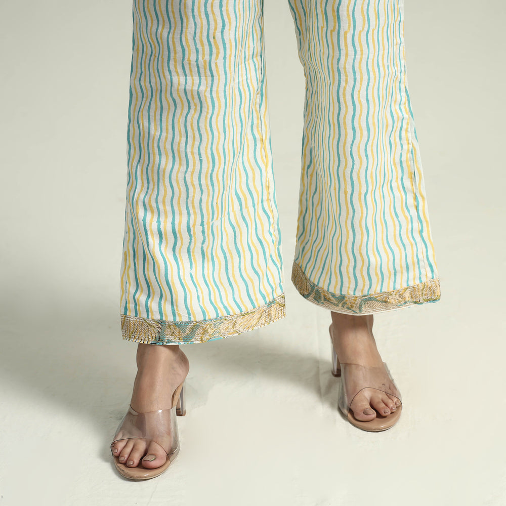 Sanganeri Kurta with Palazzo & Dupatta Set