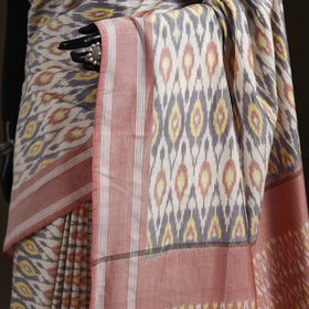 Multicolor - Pochampally Ikat Weave Mercerised Cotton Saree 01