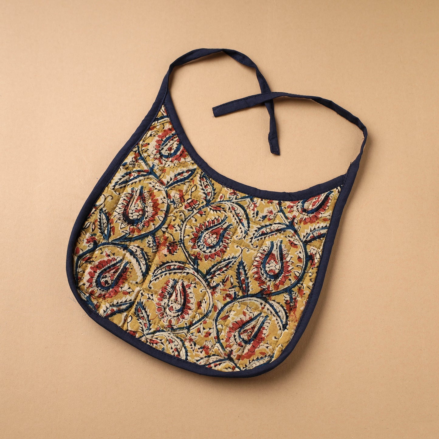 Yellow Handmade Cotton Baby Bib