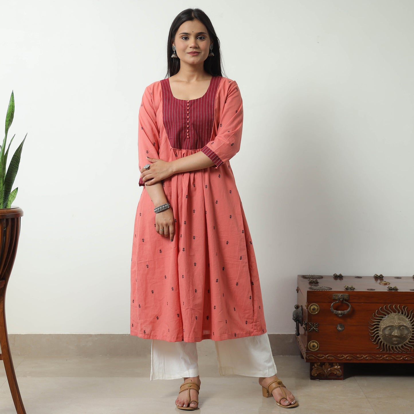 jacquard kurta