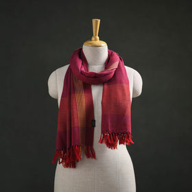 Pink - Kumaun Handwoven Pure Merino Wool Stole 125