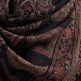 Ajrakh Hand Block Print Natural Dyed Handwoven Acrylic Wool Shawl 20