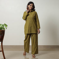 Green - Jacquard Cotton Co-Ord Set 04