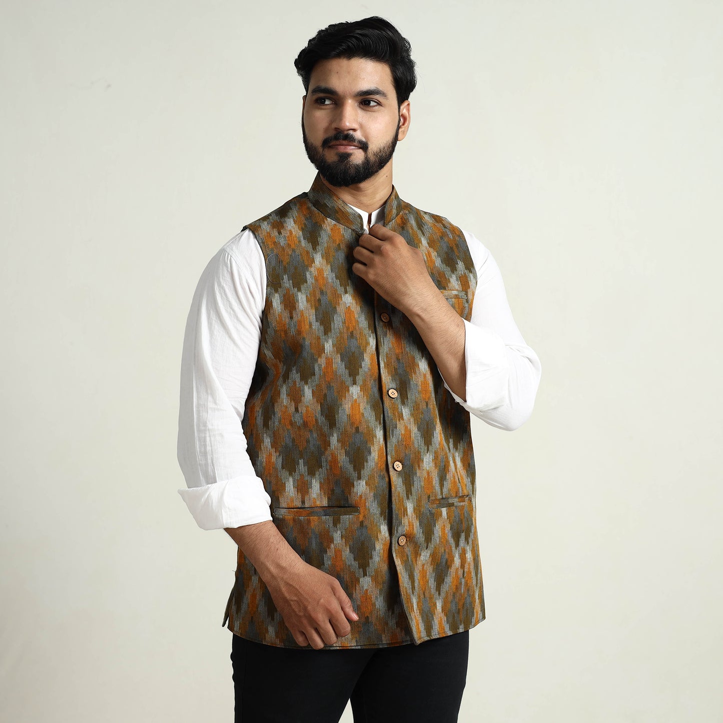 Ikat Men's Nehru Jacket