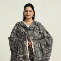 Block Printed Cotton Kalamkari Dupatta 08