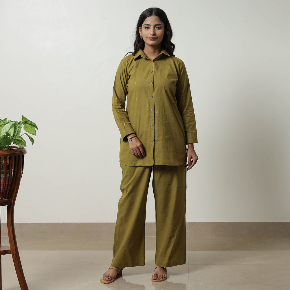 Green - Jacquard Cotton Co-Ord Set 04