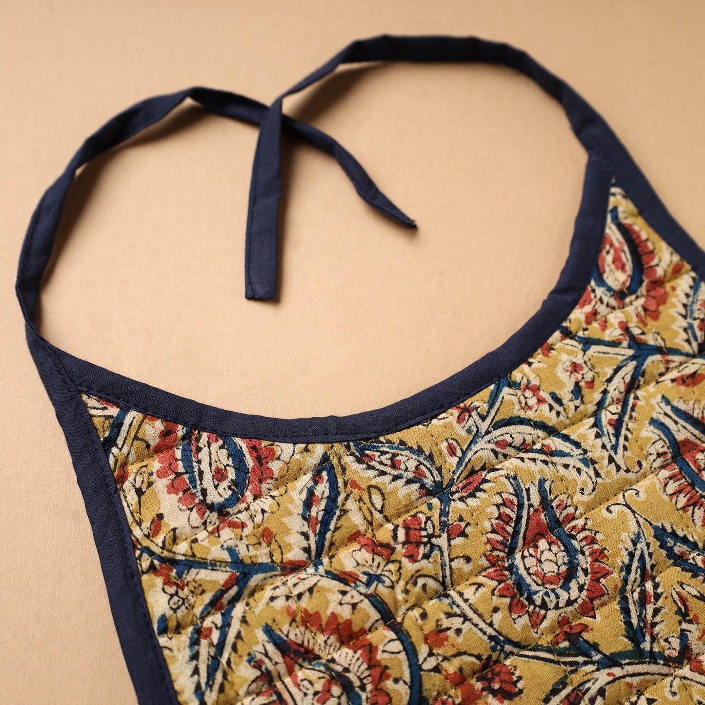 Yellow Handmade Cotton Baby Bib