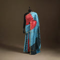 Chanderi Silk Leheriya Tie-Dye Saree with Zari Border 13