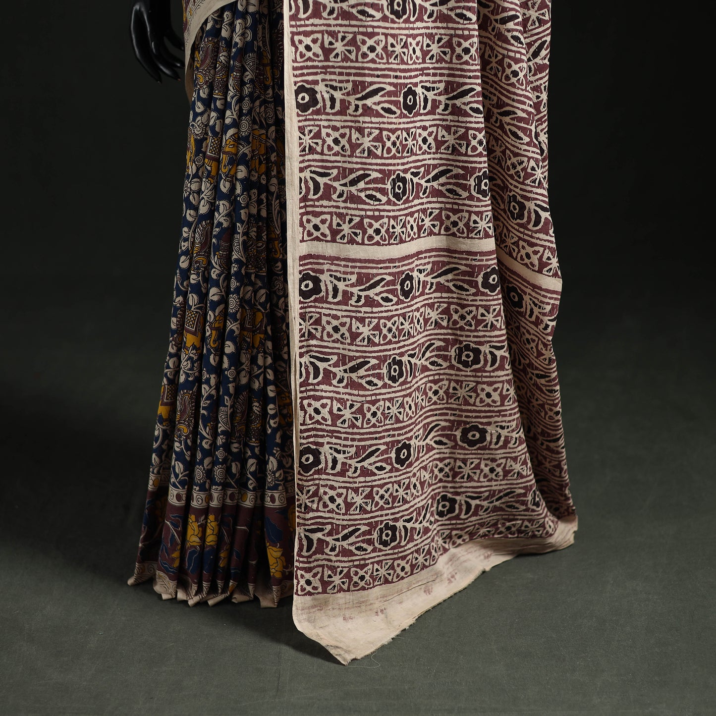 Kalamkari Printed Cotton Saree 05
