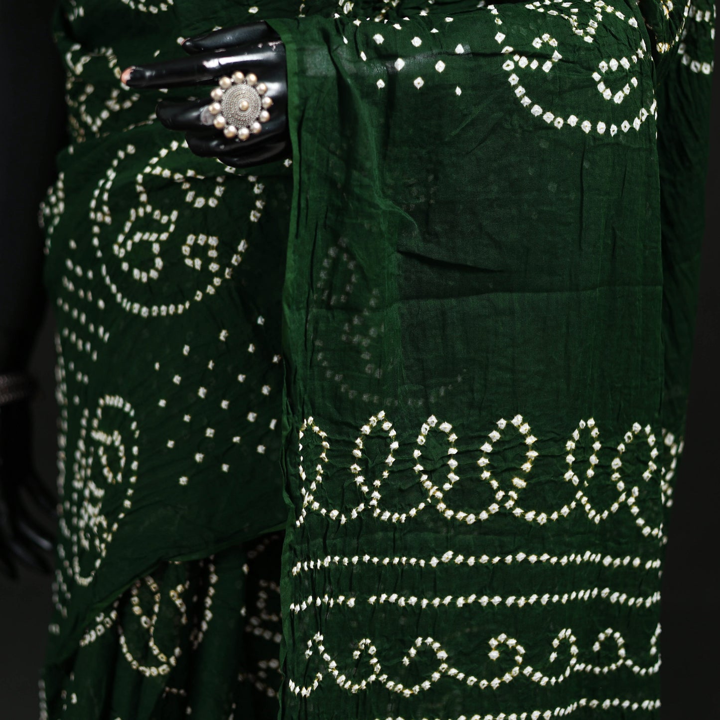 Kutch Bandhani Tie-Dye Cotton Saree 55