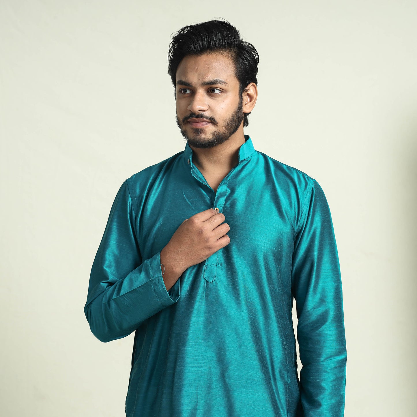 men silk kurta