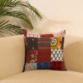 Buy Multicolor Handcrafted Cotton Patchwork Cushion Cover
