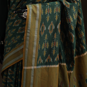 Pochampally Ikat Weave Mercerised Cotton Saree 02