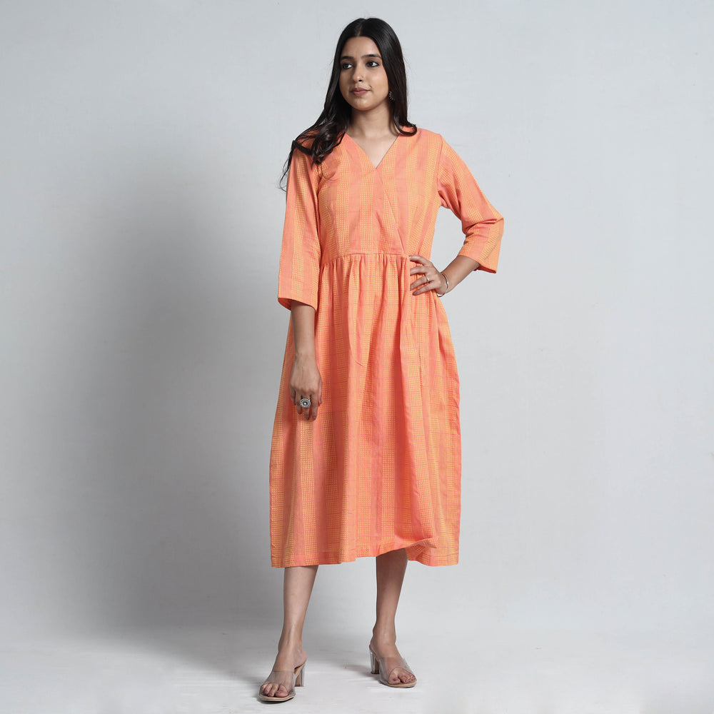 jacquard cotton dress