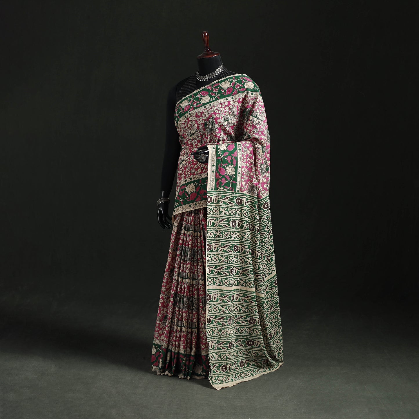 Kalamkari Printed Cotton Saree 06