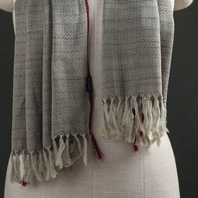 Grey - Kumaun Handwoven Pure Merino Wool Stole 128