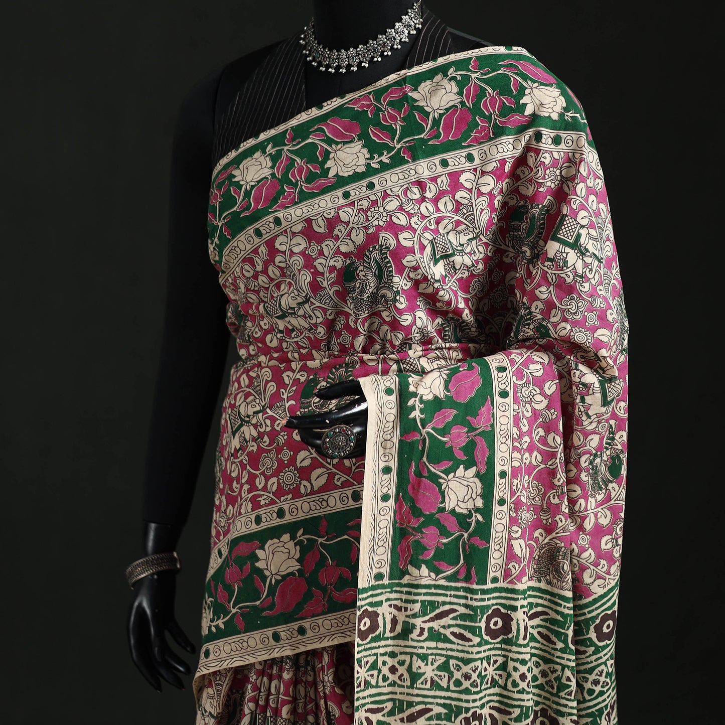 Kalamkari Printed Cotton Saree 06