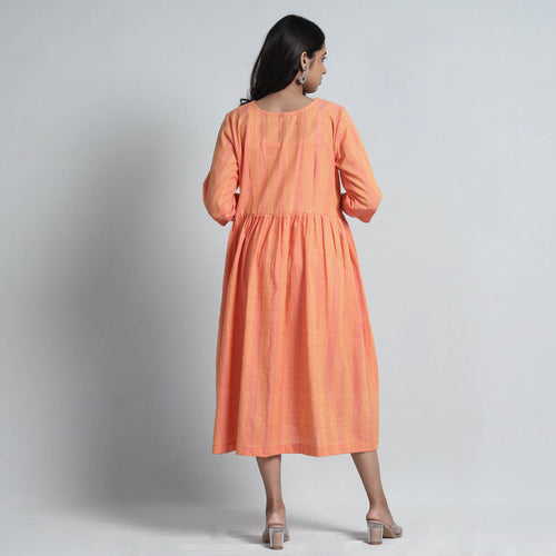 jacquard cotton dress