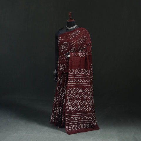 Kutch Bandhani Tie-Dye Cotton Saree 56