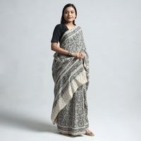 kalamkari block printed saree