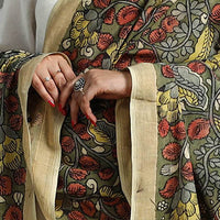 Mangalagiri Cotton Handpainted Pen Work Kalamkari Dupatta 04