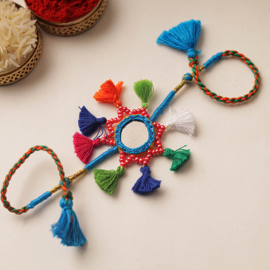 Mirror & Beadwork Rakhi