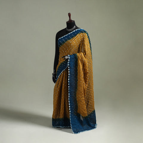 Kutch Tie-Dye Bandhani Cotton Saree with Blouse Piece 45