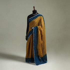 Kutch Tie-Dye Bandhani Cotton Saree with Blouse Piece 45