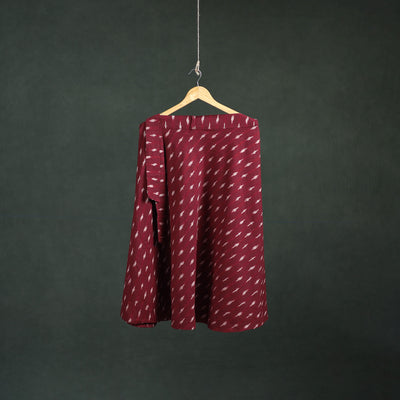 Pochampally Ikat Cotton Wrap Around Skirt 22