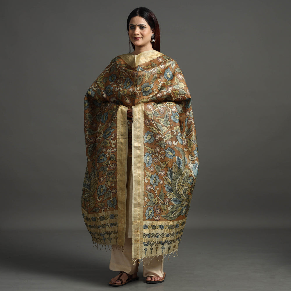 kalamkari silk dupatta