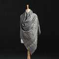 Ajrakh Hand Block Print Natural Dyed Handwoven Acrylic Wool Shawl 22