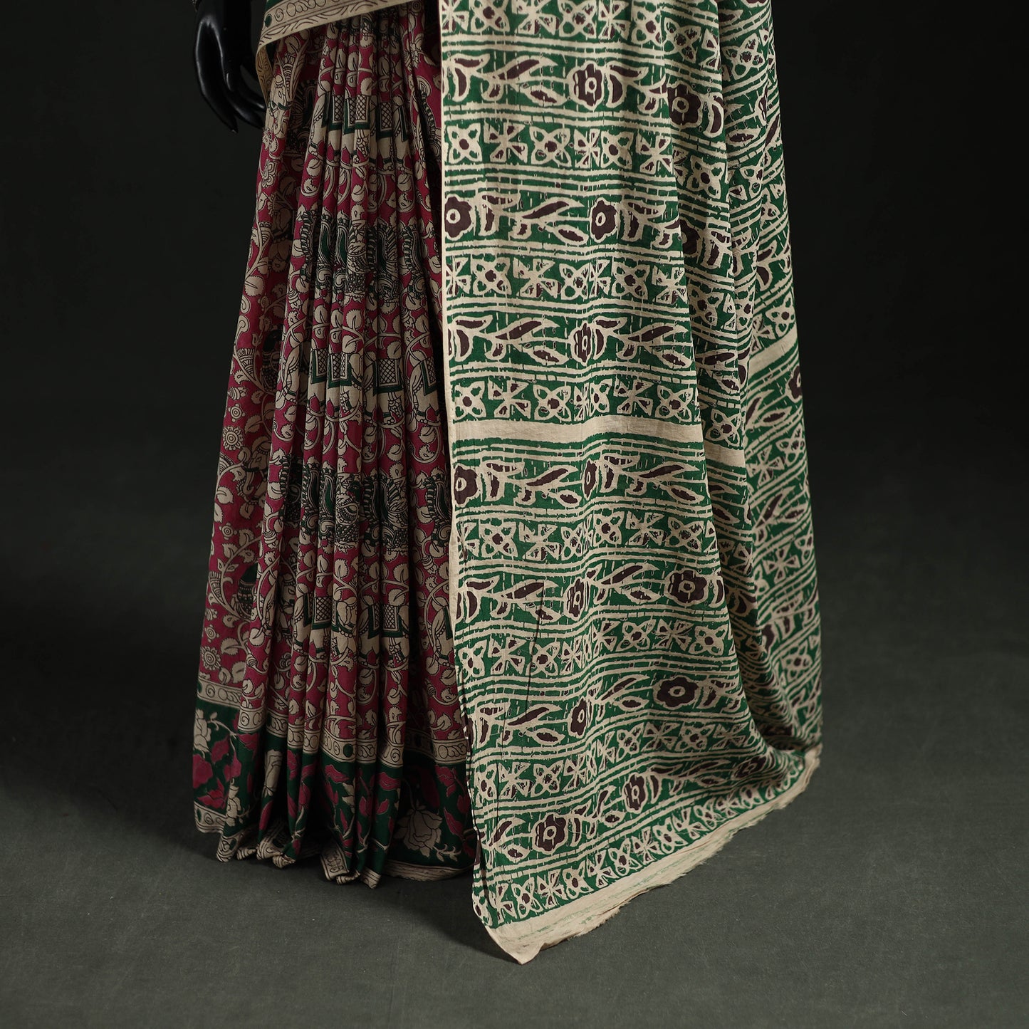 Kalamkari Printed Cotton Saree 06