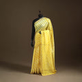 Chanderi Silk Leheriya Tie-Dye Saree with Zari Border 14