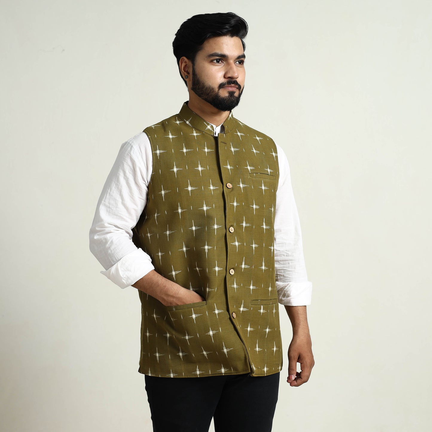 Ikat Men's Nehru Jacket