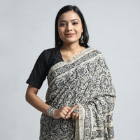 kalamkari block printed saree