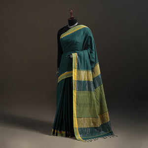 Godavari Plain Pure Handloom Dobby Cotton Saree 10