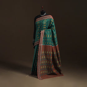Pochampally Ikat Weave Mercerised Cotton Saree 03