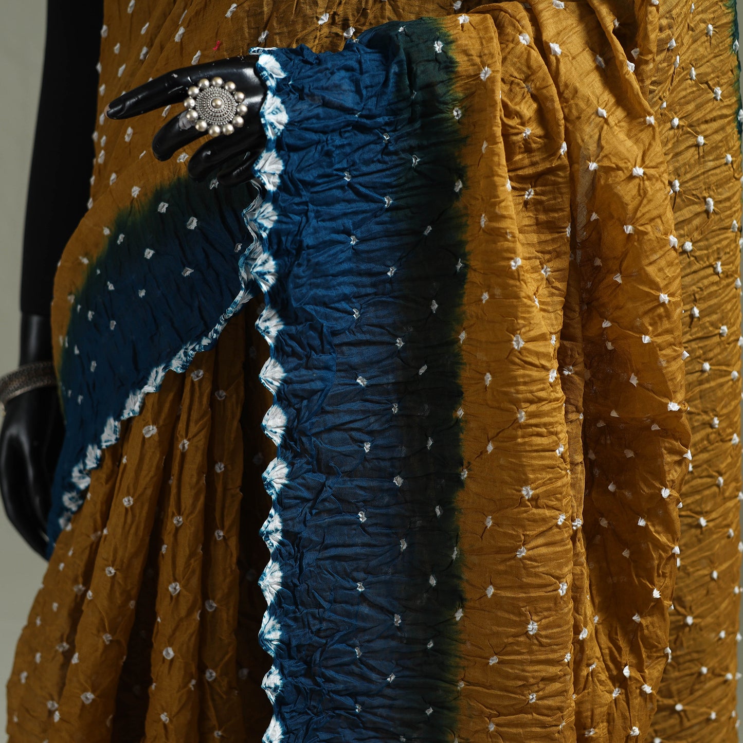 Kutch Tie-Dye Bandhani Cotton Saree with Blouse Piece 45
