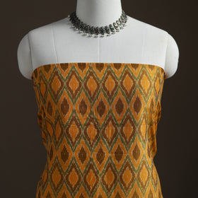 Pochampally Ikat Handloom Sico Unstitched Dress Material: Kurta with Mulberry Silk Dupatta 42
