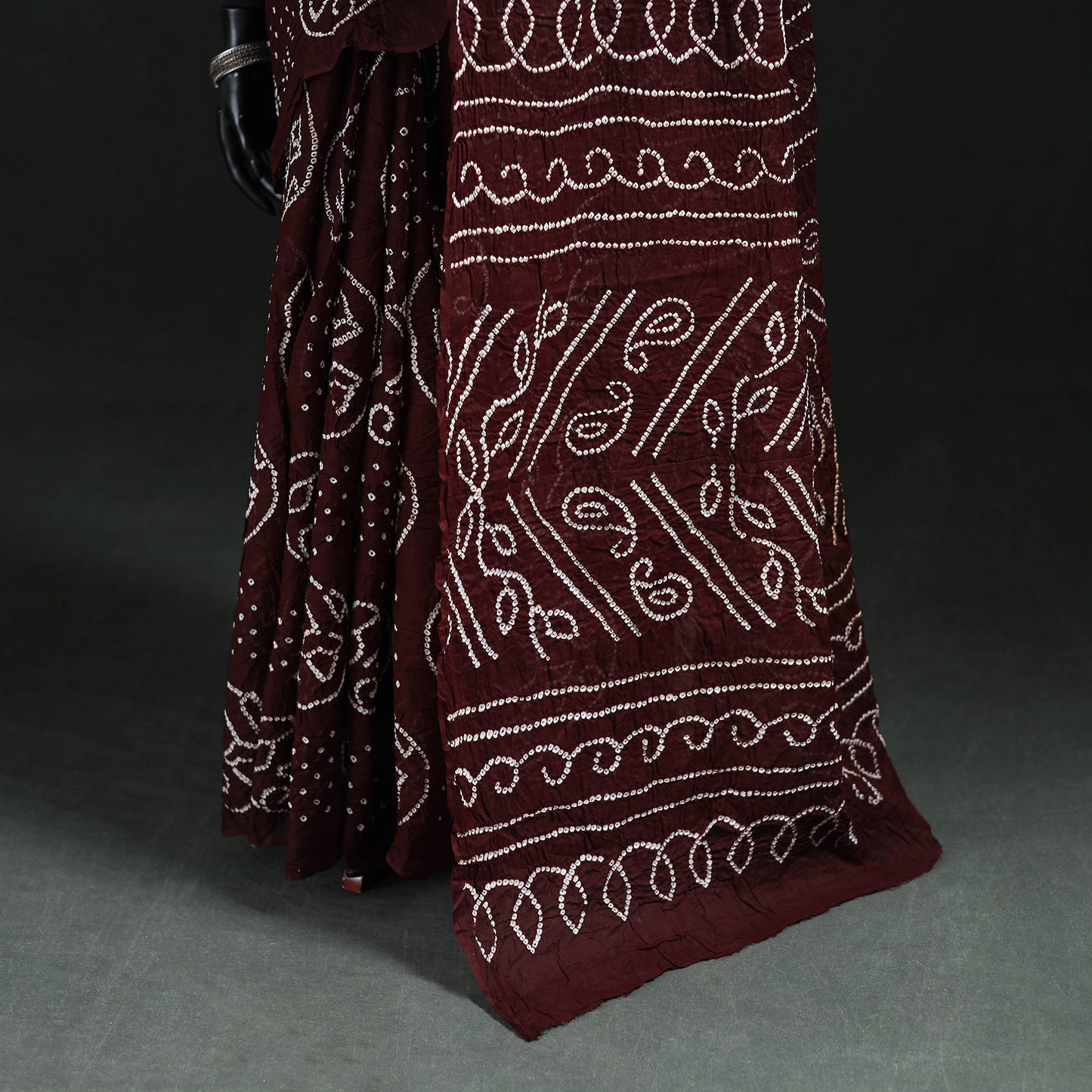 Kutch Bandhani Tie-Dye Cotton Saree 56