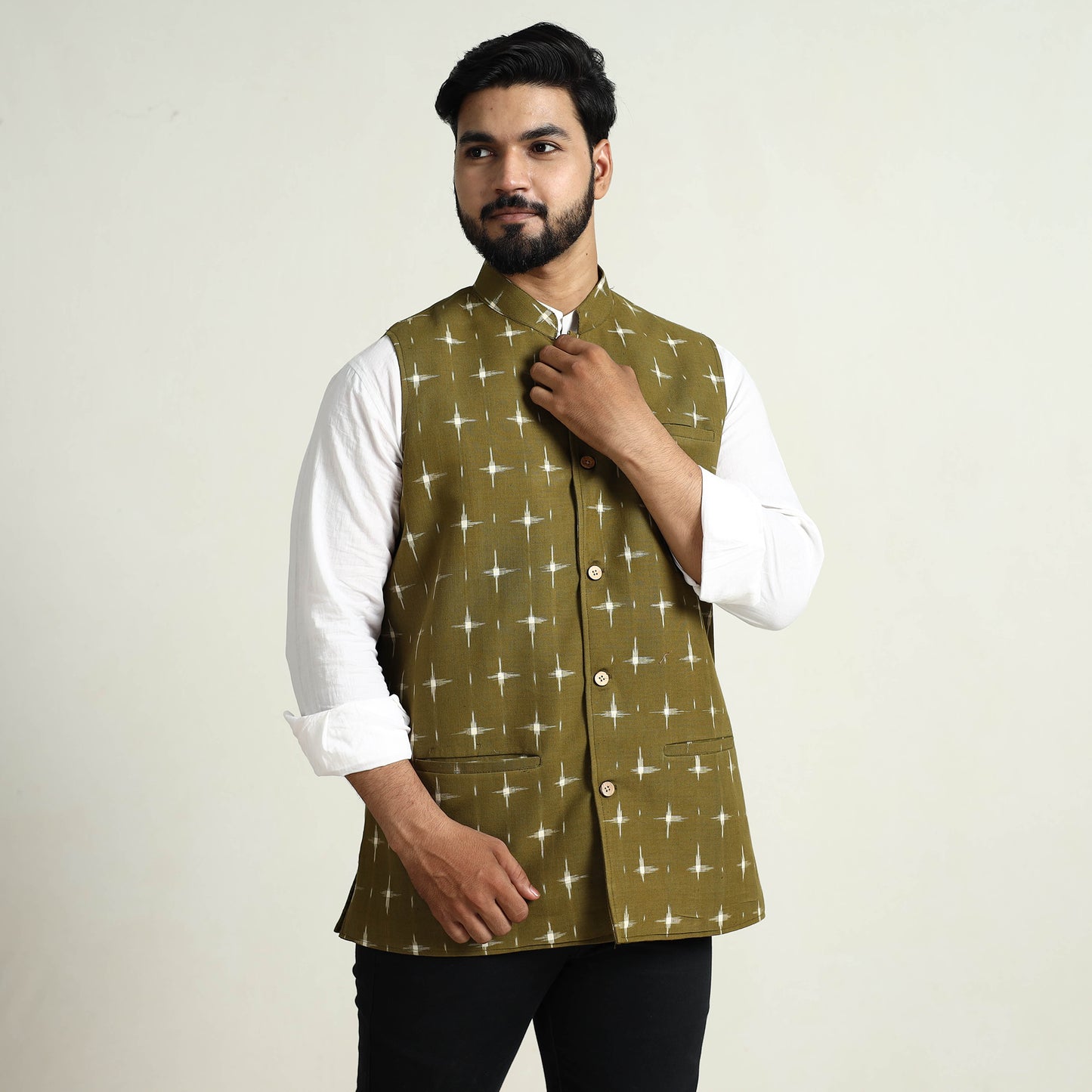 Ikat Men's Nehru Jacket