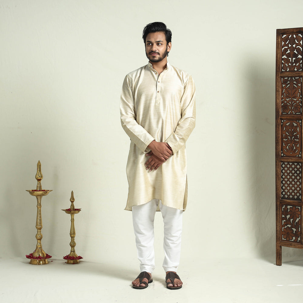 silk men kurta