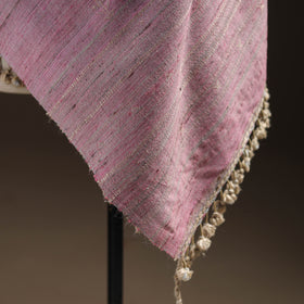 Kutch Bhujodi Handspun Handwoven Merino Wool x Katia Silk Chomuk Buta Shawl 09