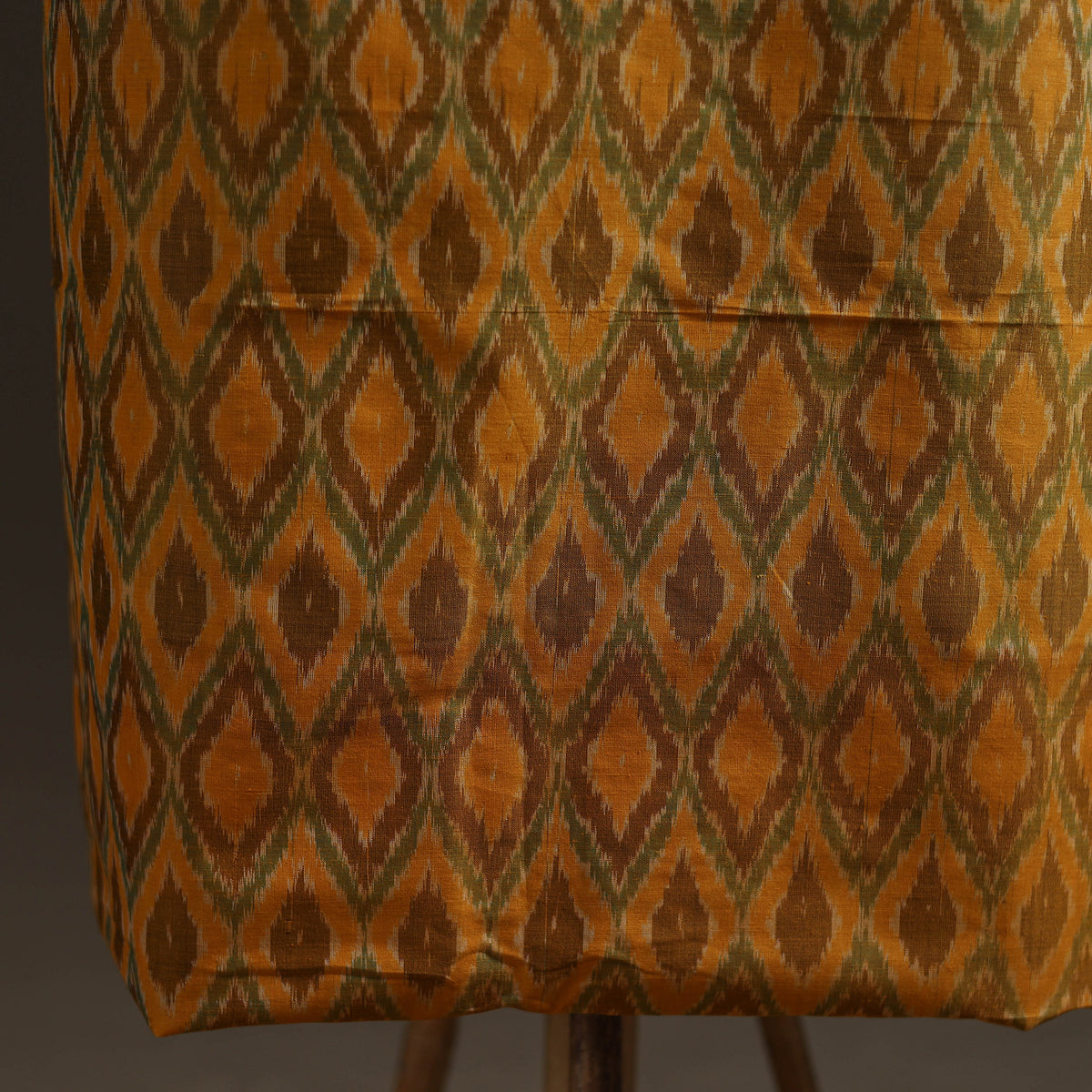 Pochampally Ikat Handloom Sico Unstitched Dress Material: Kurta with Mulberry Silk Dupatta 42