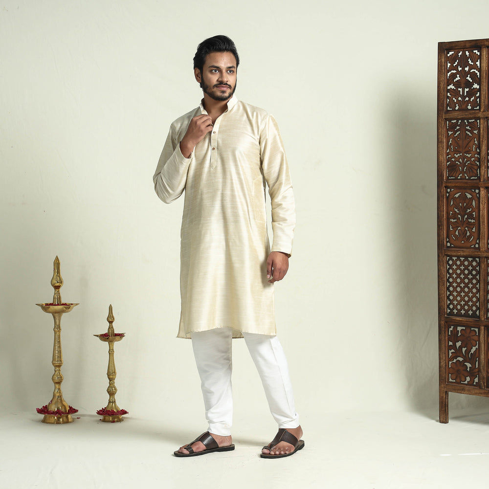 silk men kurta