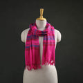Pink - Kumaun Handwoven Pure Merino Wool Stole 131