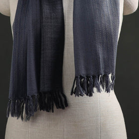 Grey - Double Shade Kumaun Handwoven Pure Merino Wool Stole 132