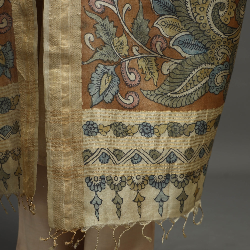 kalamkari silk dupatta