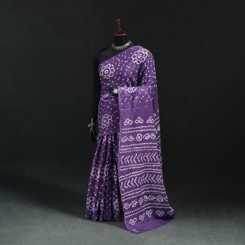 Kutch Bandhani Tie-Dye Cotton Saree 57
