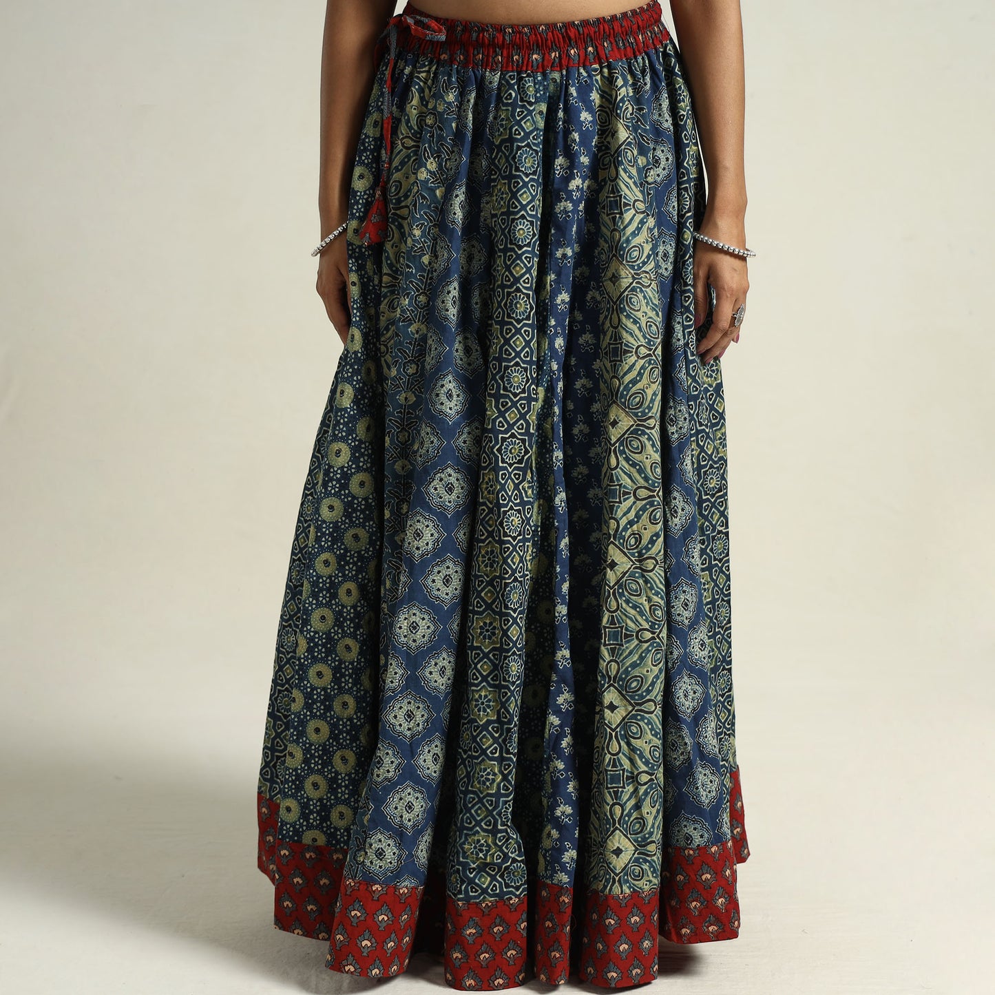 Ajrakh Patchwork Skirt 